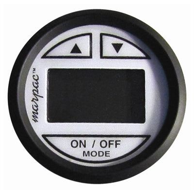 Marpac Premier Digital Depth Sounder - In Hull Mount Transducer - White Face With Black Bezel