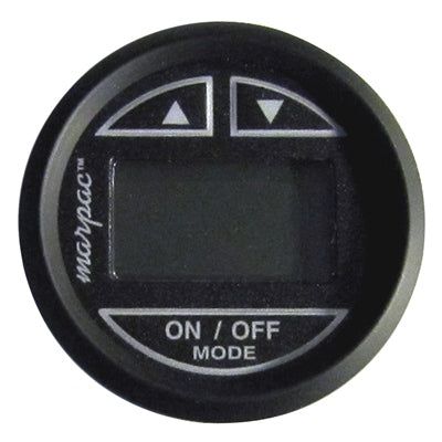 Marpac Premier Digital Depth Sounder - Thru-Hull Mount Transducer - Black Face With Black Bezel