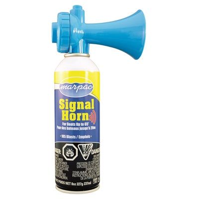 Marpac 7-0655 Push Button Signal Horn with Reuseable Horn