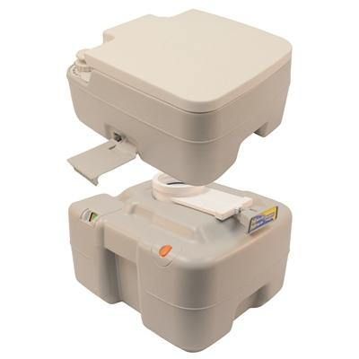 Marpac Self-Contained Portable Toilet - 16-1/4 x 13-15/16 x 16-1/4 Inches - 5.2 Gallon