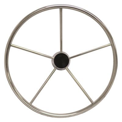 Marpac Stainless Steel Steering Wheels - 5 Spoke Destroyer Type - 15-1/2 Inch Diameter
