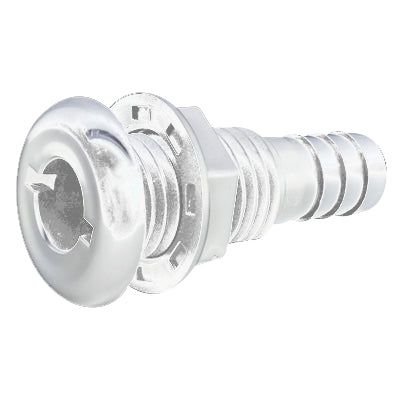Marpac Thru-Hull Connector - White - Hose ID 1-1/2" - Flange OD 3"