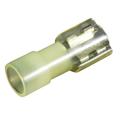 Marpac Vinyl Quick Disconnects - Fully Insulated - 12-10 AWG - Female - Yellow - Package Of 4