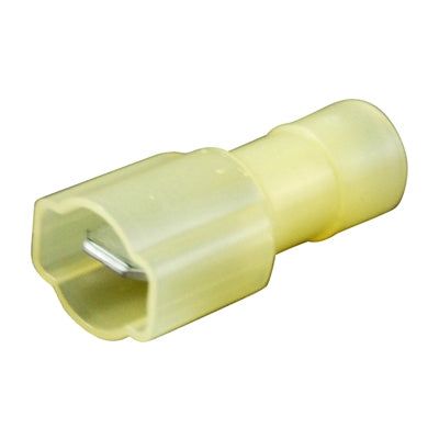 Marpac Vinyl Quick Disconnects - Fully Insulated - 12-10 AWG - Male - Yellow - Package Of 4