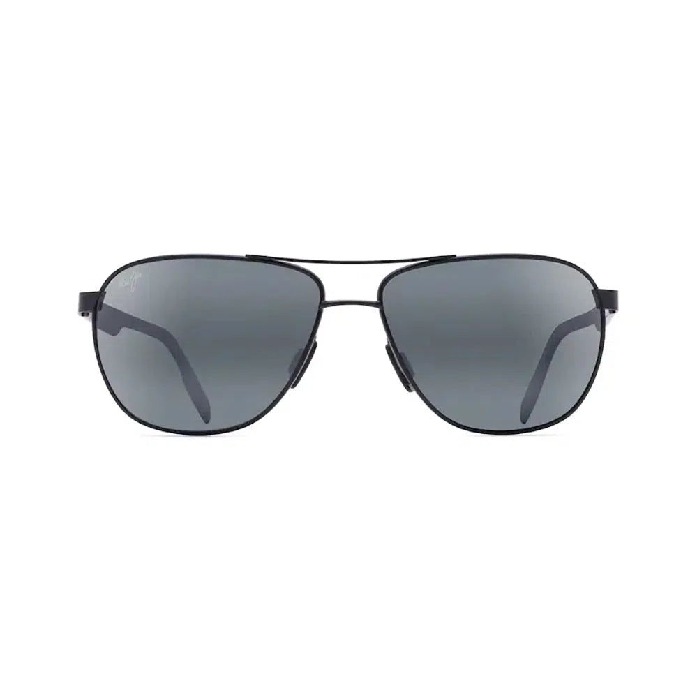 MAUI JIM Castles Sunglasses Matte Black | Neutral Grey