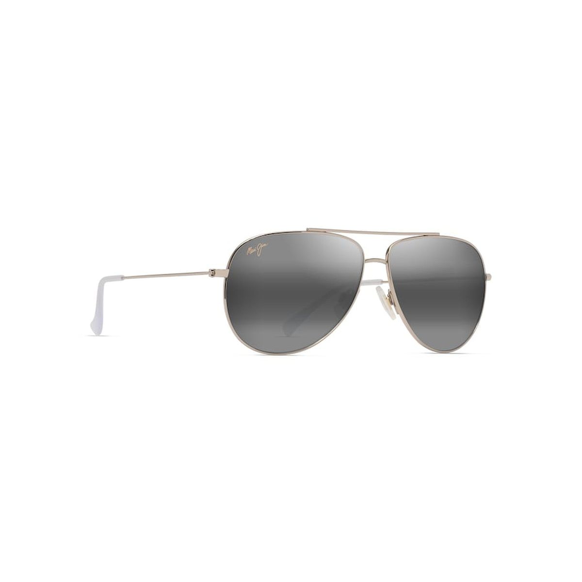MAUI JIM Hau'oli Sunglasses Shiny Light Gold with Crystal | Neutral Grey