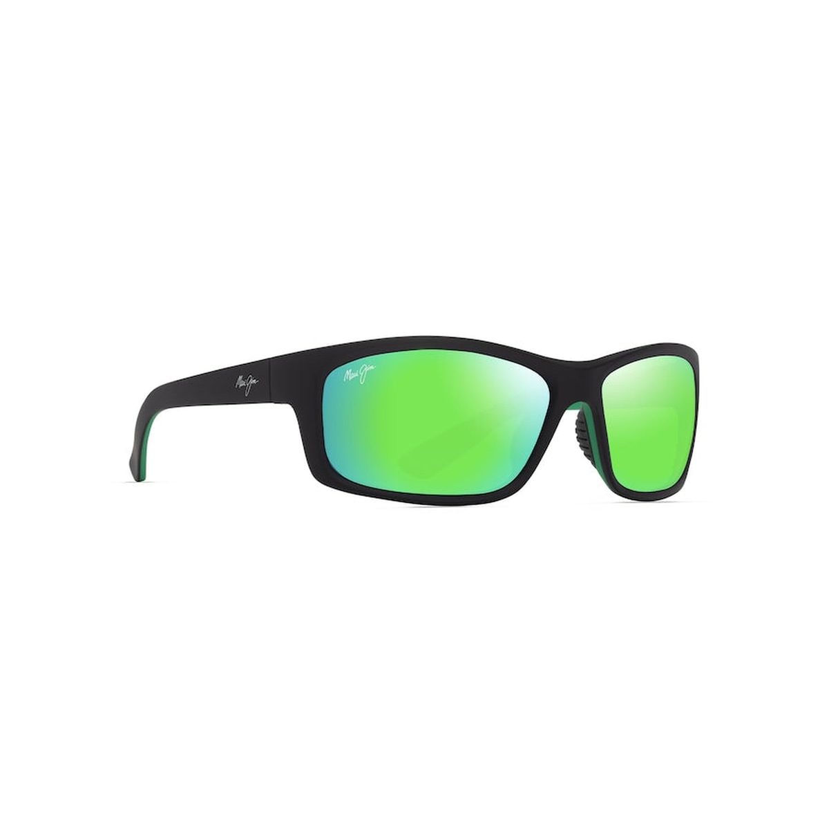 MAUI JIM Kanaio Coast Sunglasses Matte Black/Green | MAUIGreen