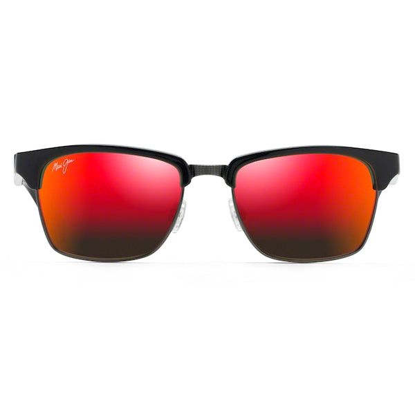 Maui Jim Kawika Black Gloss with Antique Pewter - Hawaii Lava Sunglasses