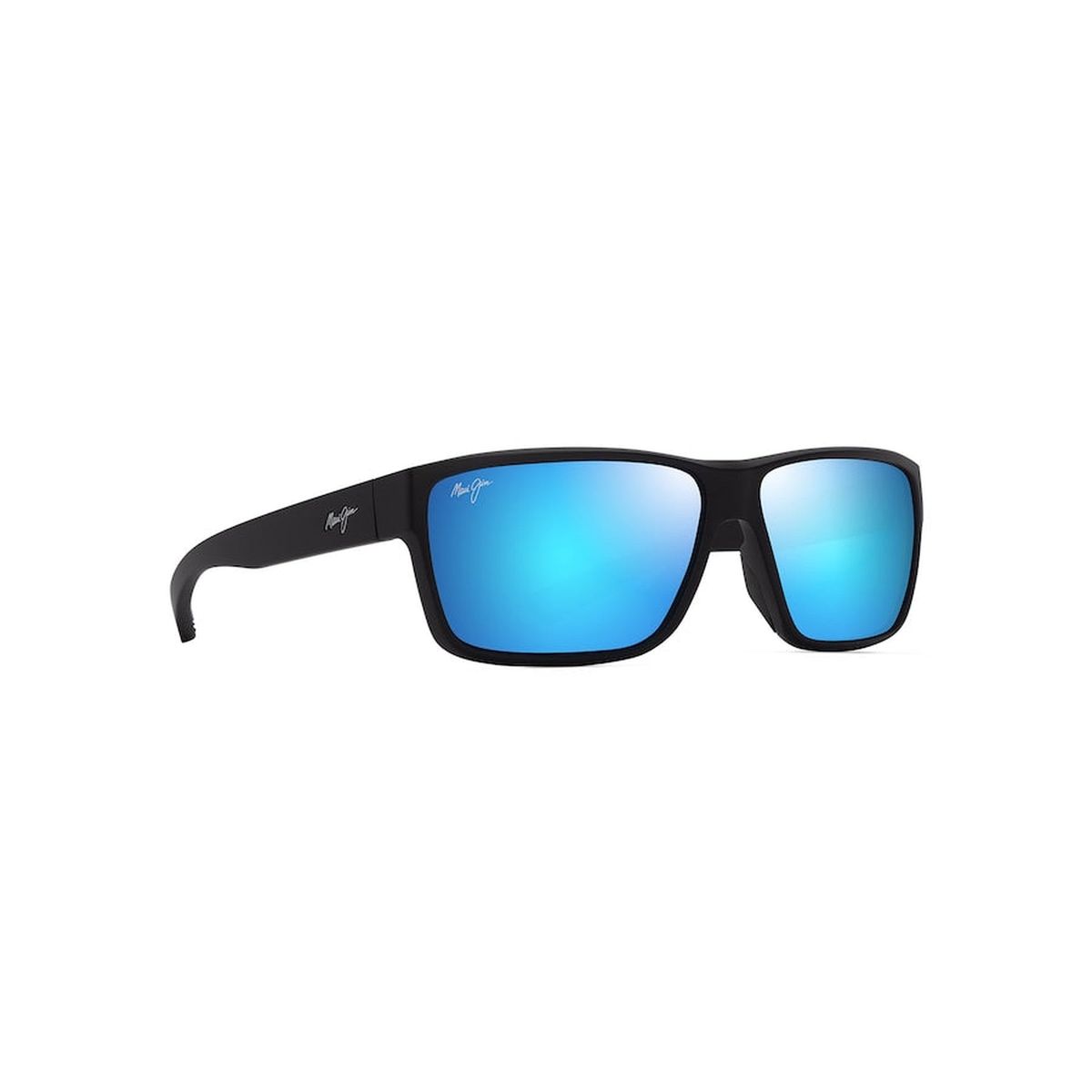 MAUI JIM Uila Sunglasses Matte Black | Blue Hawaii
