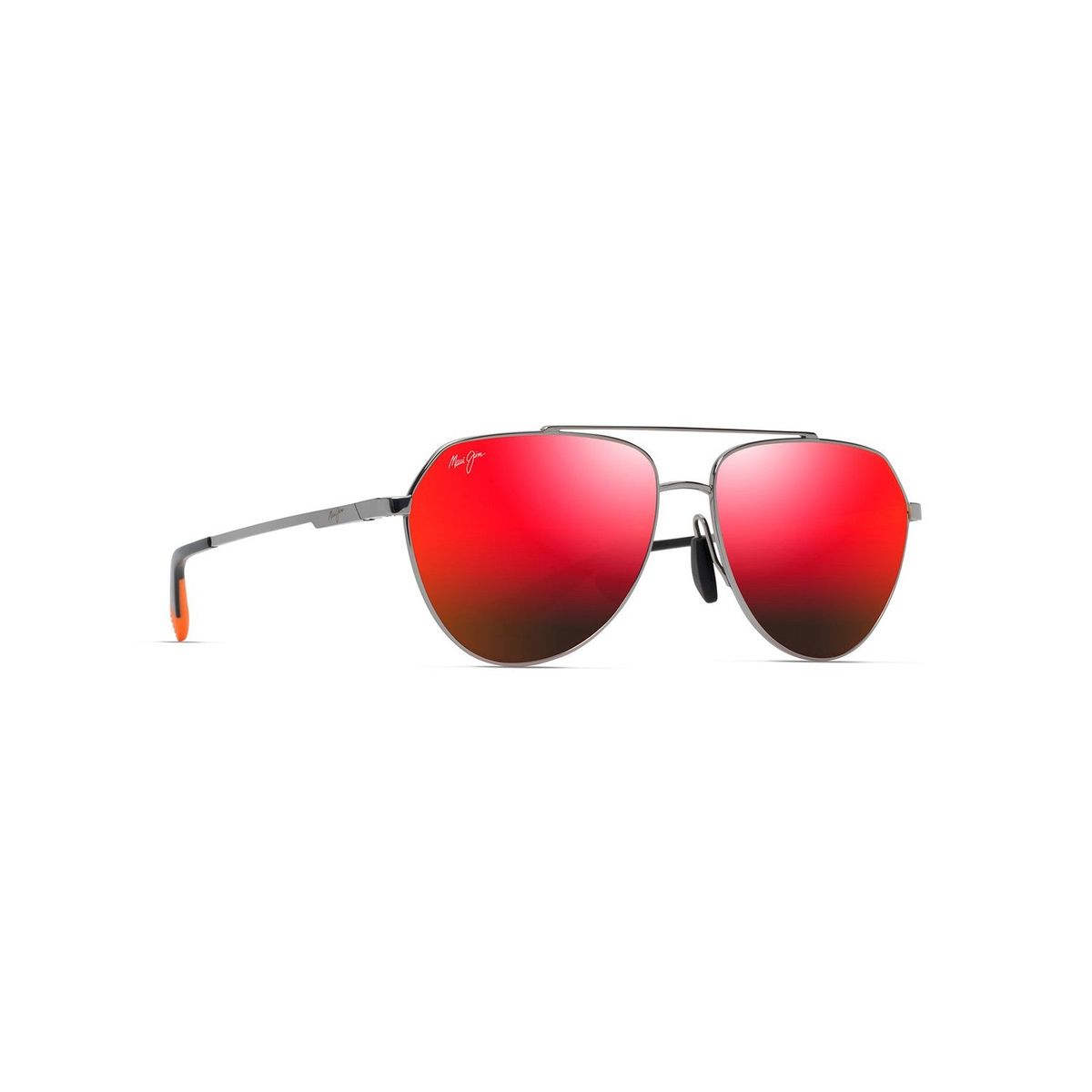 MAUI JIM Waiwai Sunglasses Shiny Light Ruthenium | HAWAII LAVA