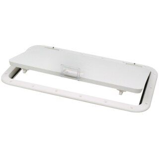 SeaChoice 39151 Polypropylene Offshore Hatch 10" x 20" ID - White.