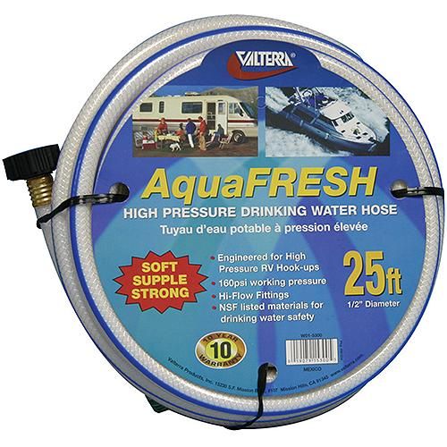 AquaFresh Drinking Water Hose, 1/2" x 10' White