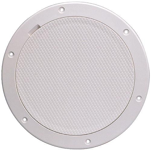 Beckson - Pry-Out Deck Plate With Standard Trim Ring, Diamond Center
