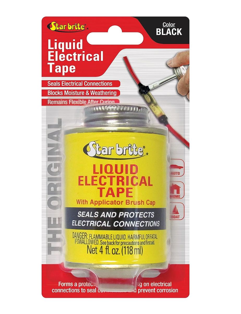 Star Brite Liquid Electric Tape 4 Ounce - Black.