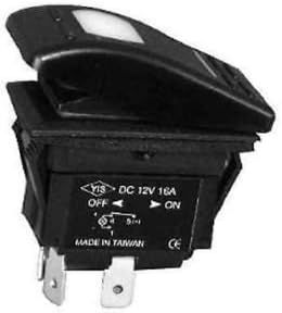 Marpac Euro-Style Rocker Switch - Illuminated - 3 Position - On-Off-On, SPDT