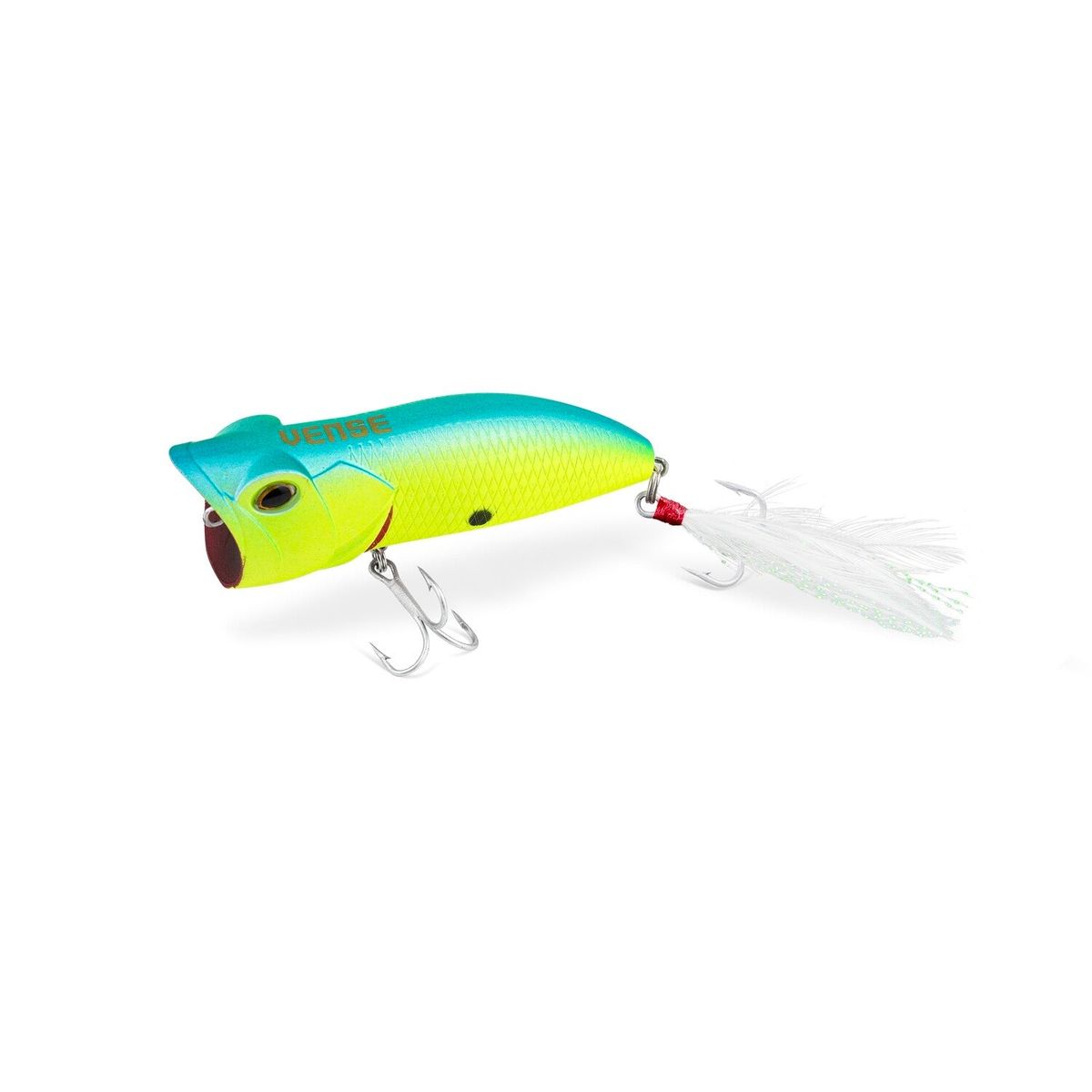 Vense HQD90-H002 Juggernaut 90 3.5" Popper Lure - 3 1/8 oz. - Matte Chartreuse