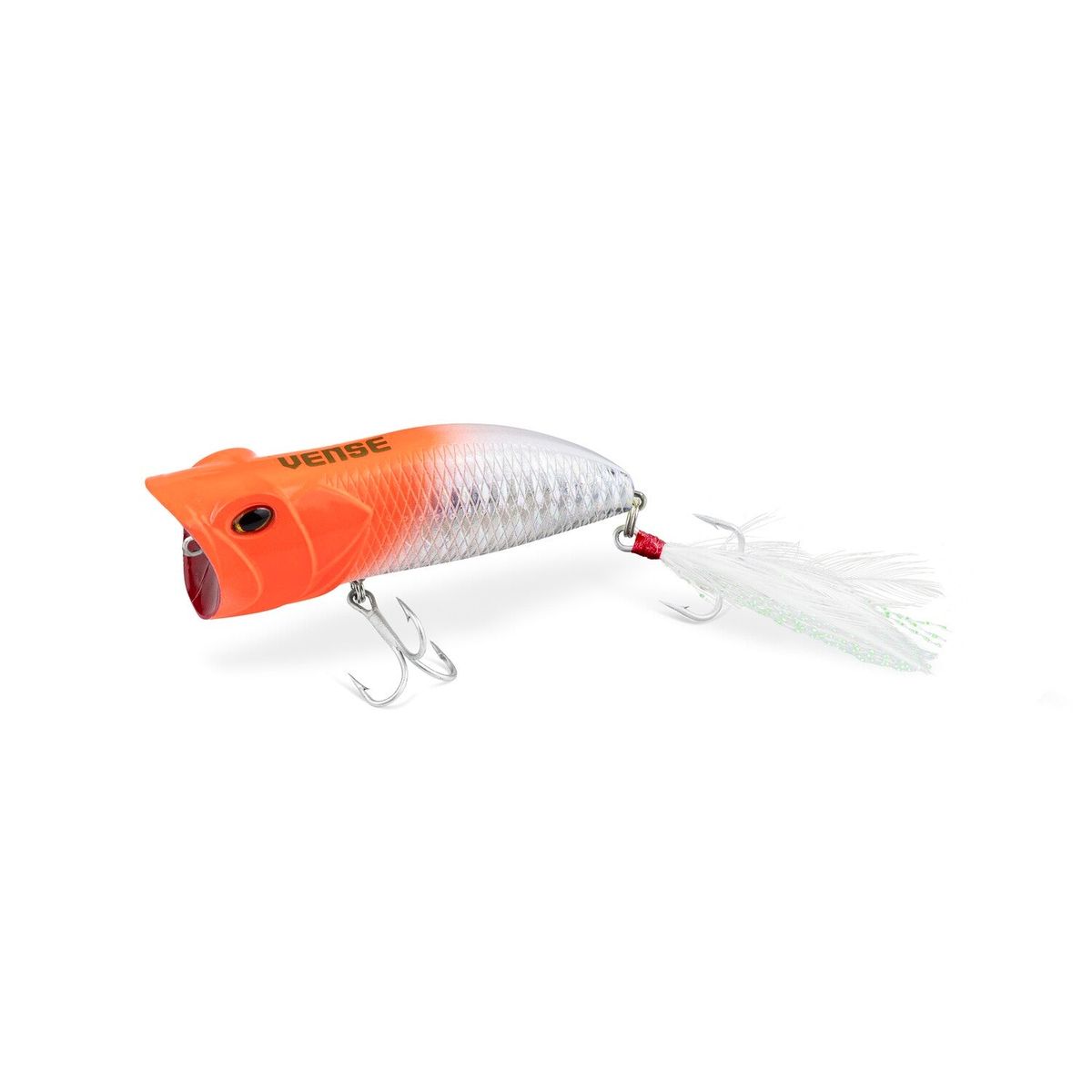Vense HQD90-H024 Juggernaut 90 3.5" Popper Lure - 3 1/8 oz. - Orange Head