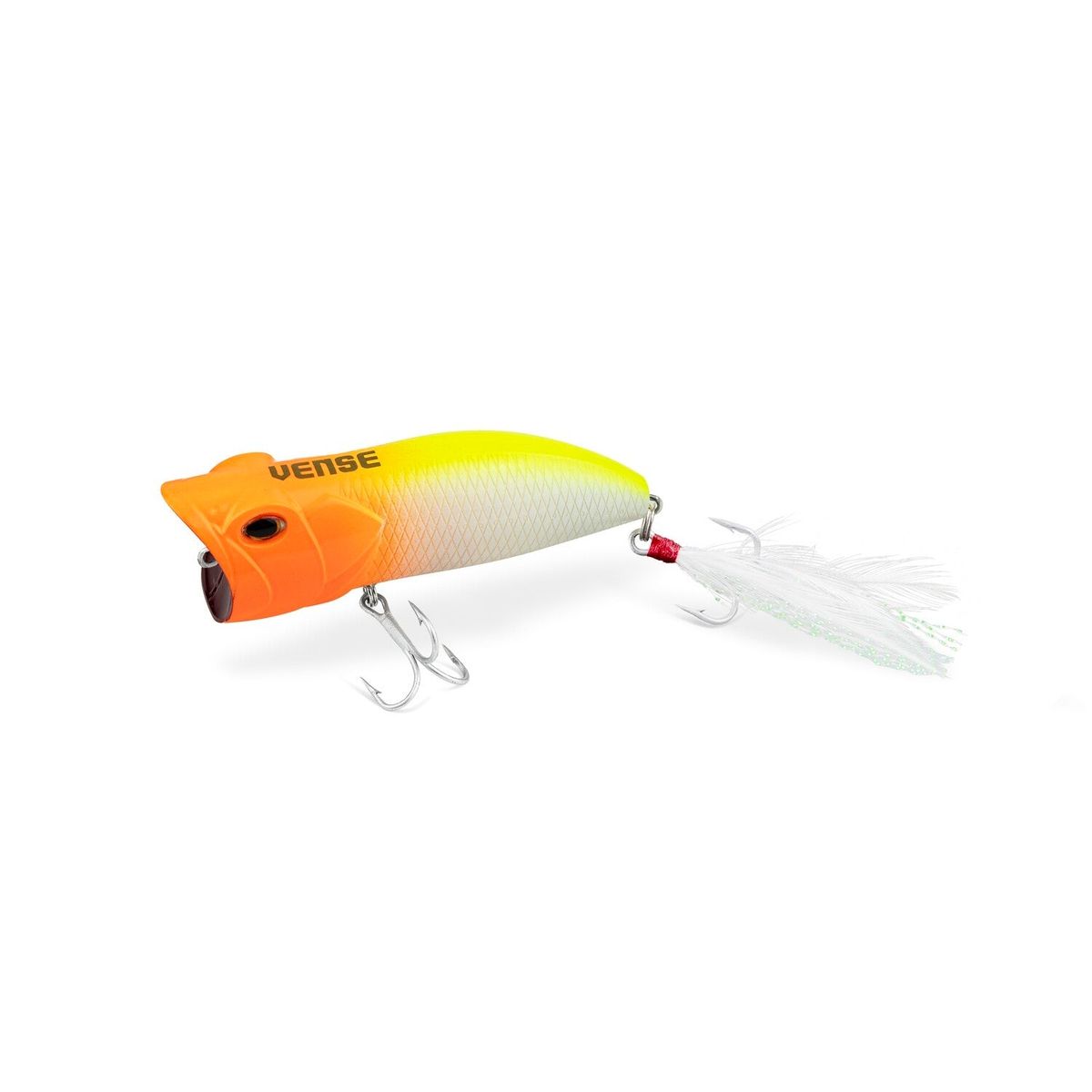 Vense HQD90-H027 Juggernaut 90 3.5" Popper Lure - 3 1/8 oz. - Chartreuse Orange Head