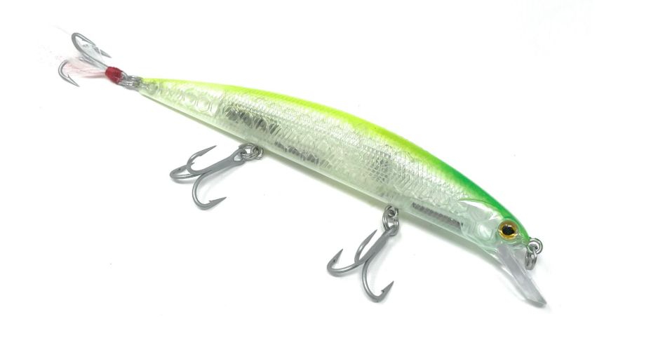 Vense 3523-C138 Curve Pro 130 5" Minnow Lure - 0.80 oz. - Ghost Green