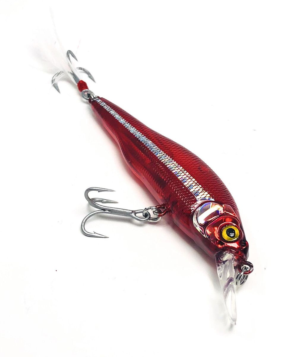 Vense 5328-1# Percha 80 3.15" Minnow Lure - 0.39oz. - Red Party