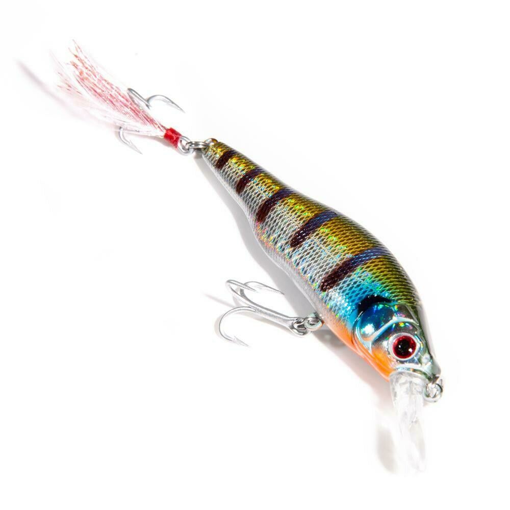 Vense 5328-C727 Percha 80 3.15" Minnow Lure - 0.39oz. - Chrome Bluegill