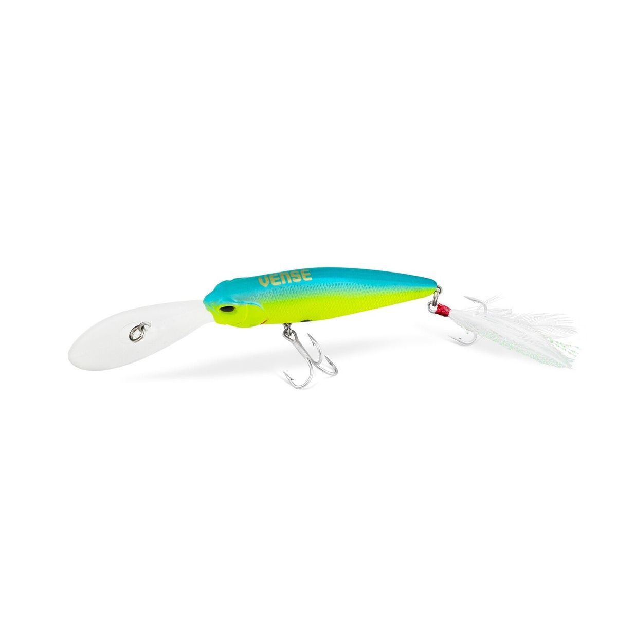 Vense 80FDR-H002 Percha Pro Diver 80 3" Minnow Lure - 0.49oz. - Matte Chartreuse