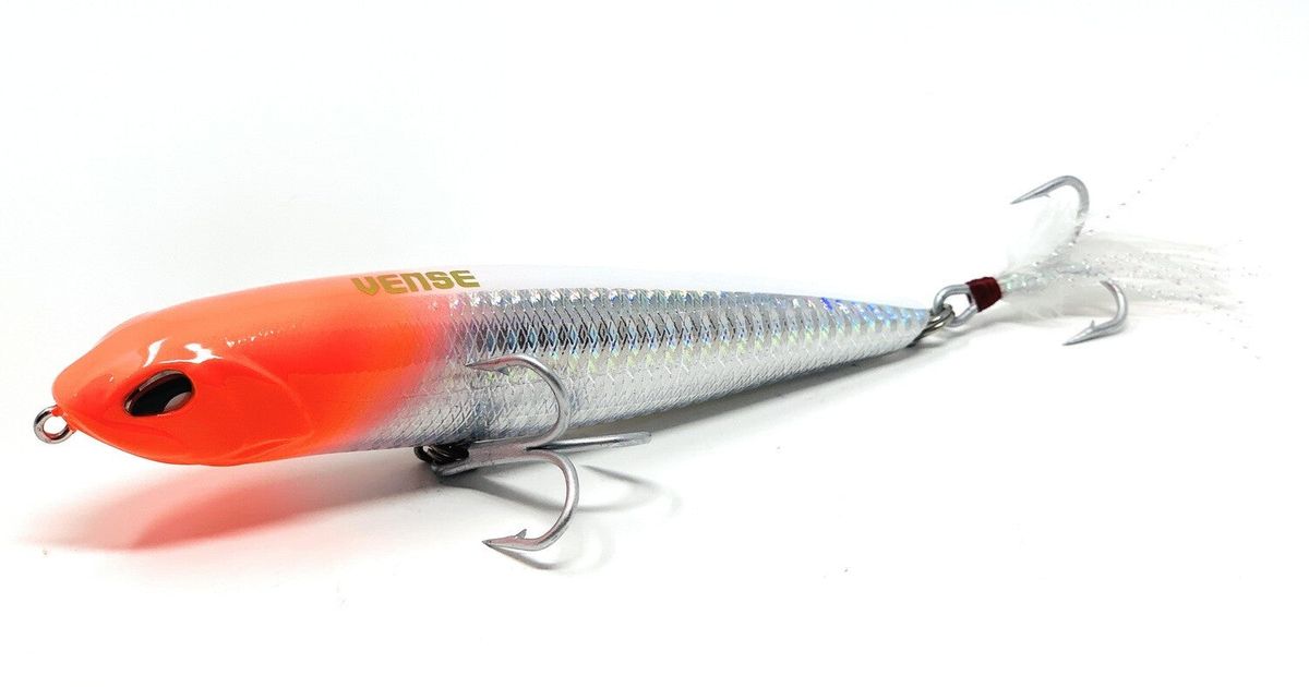 Vense WPM130-H024 Tumbao 130 6" Surface Lure - 1.17oz. - Orange Head