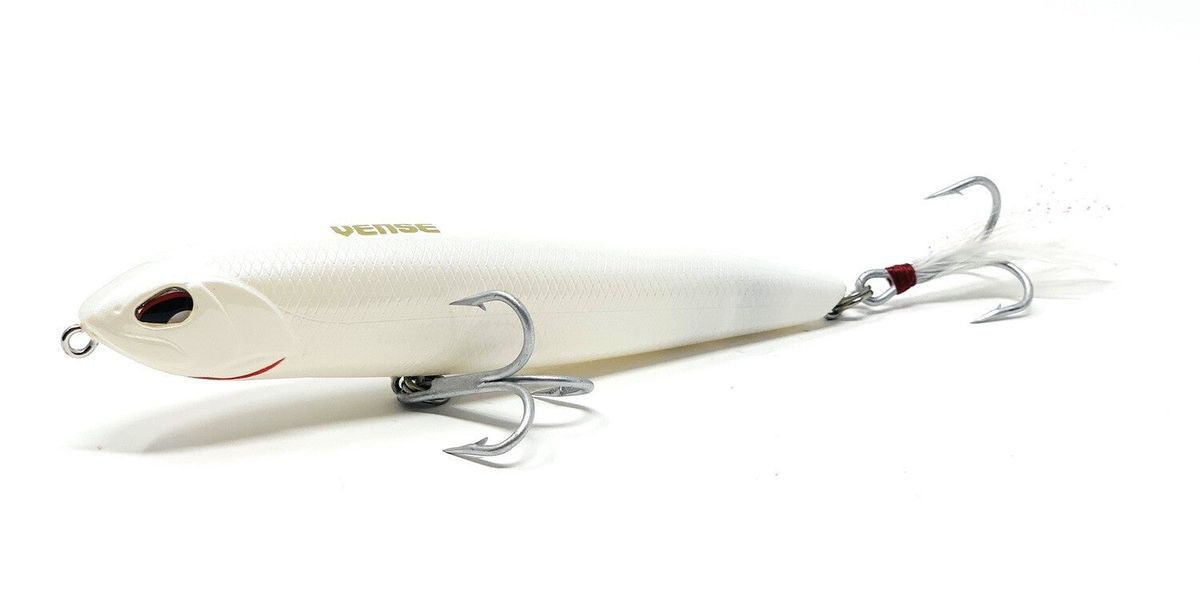 Vense WPM150-H005 Tumbao 150 7" Surface Lure - 1.68oz. - Pearl White