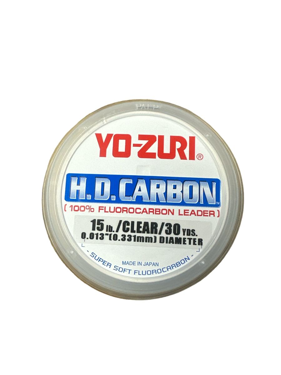 Yo-Zuri HD15LBCL H.D. Carbon Fluorocarbon Leader (15lb., 30yds.) - Clear