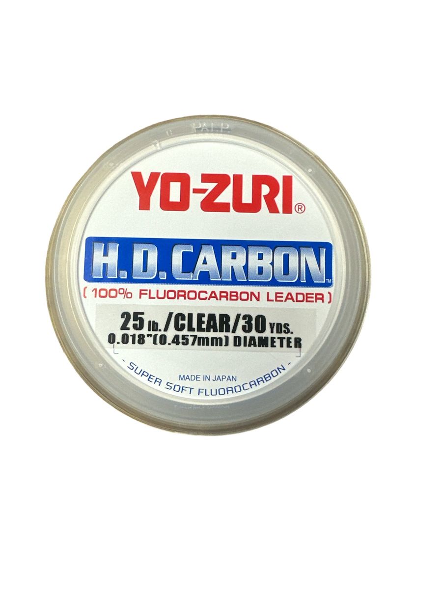 Yo-Zuri HD25LBCL H.D. Carbon Fluorocarbon Leader (25lb., 30yds.) - Clear