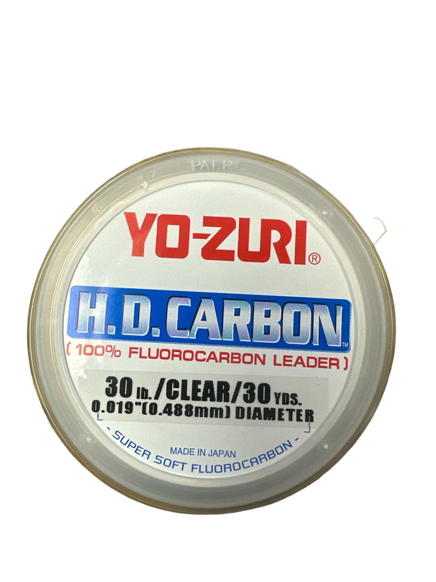 Yo-Zuri HD30LBCL H.D. Carbon Fluorocarbon Leader (30lb., 30yds.) - Clear