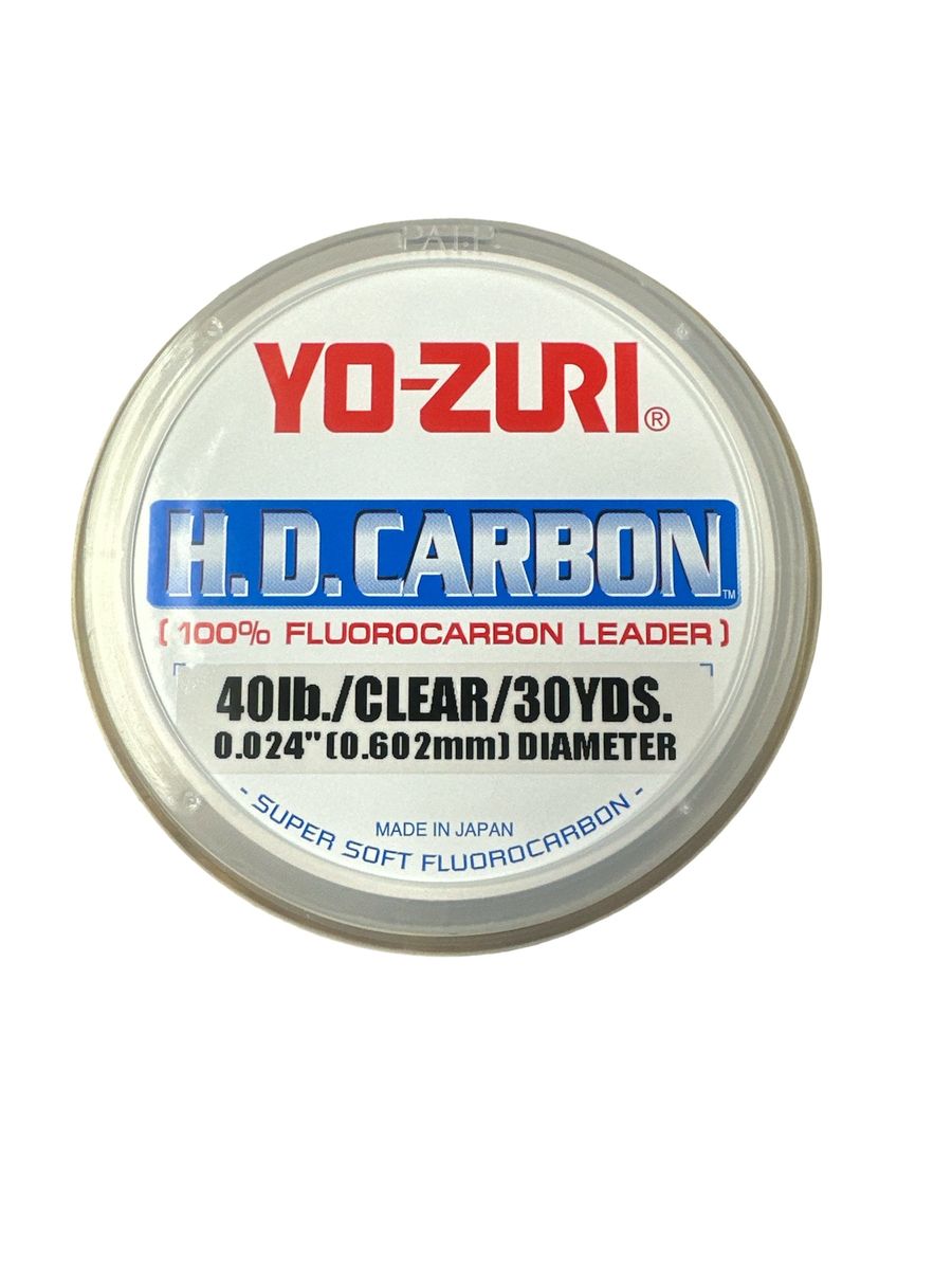Yo-Zuri HD40LBCL H.D. Carbon Fluorocarbon Leader (40lb., 30yds.) - Clear