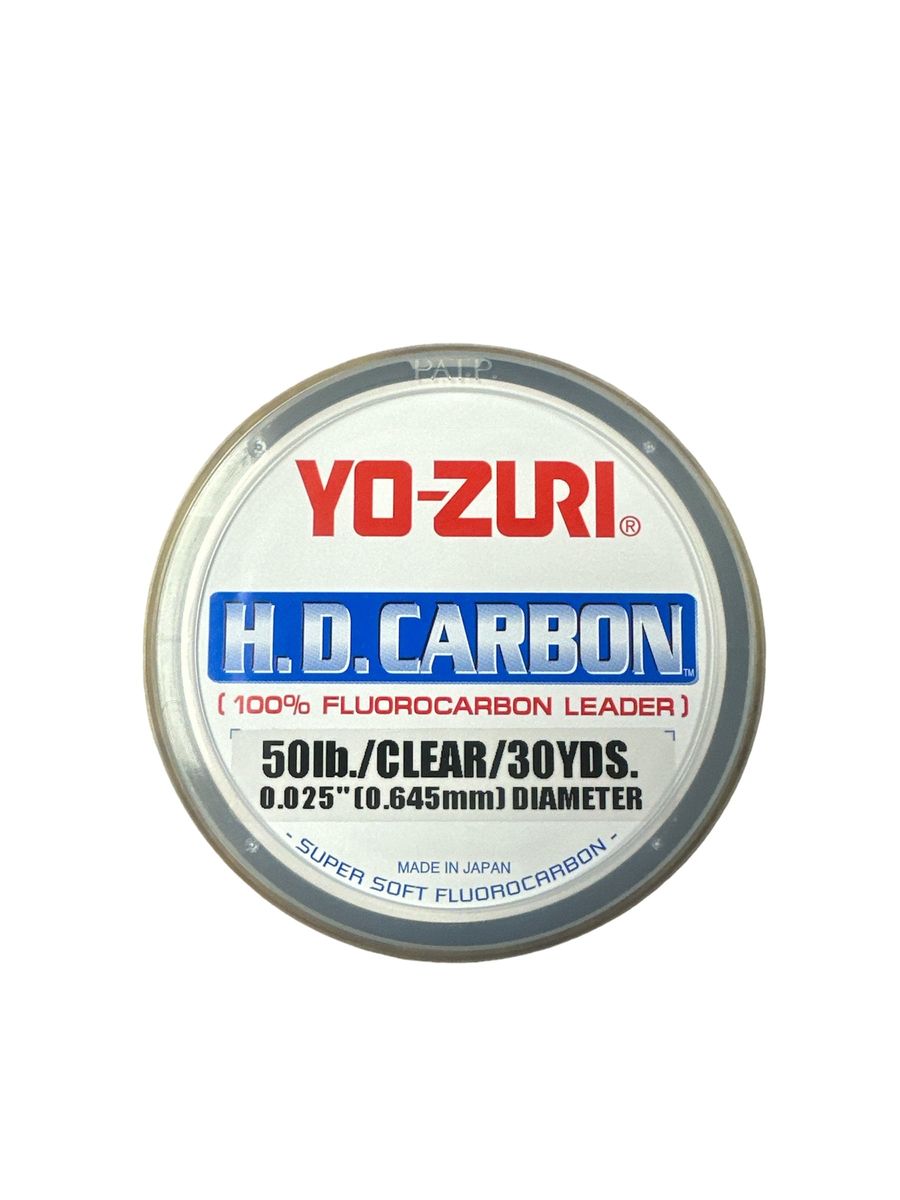 Yo-Zuri HD50LBCL H.D. Carbon Fluorocarbon Leader (50lb., 30yds.) - Clear