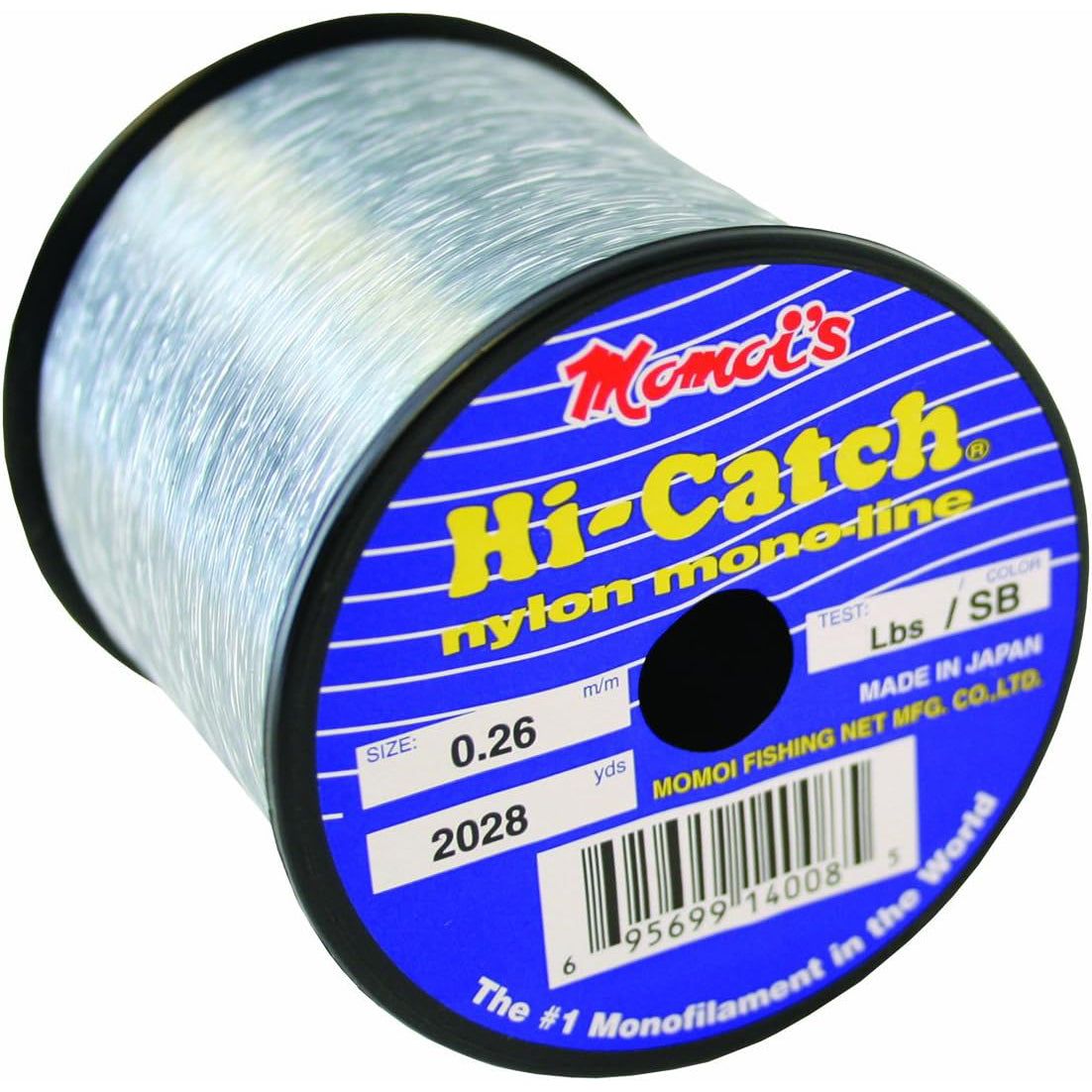 Momoi 95699-14020 Hi-Catch 1/4lb. Monofilament Spool (20lb., 840yds.) - Smoke Blue