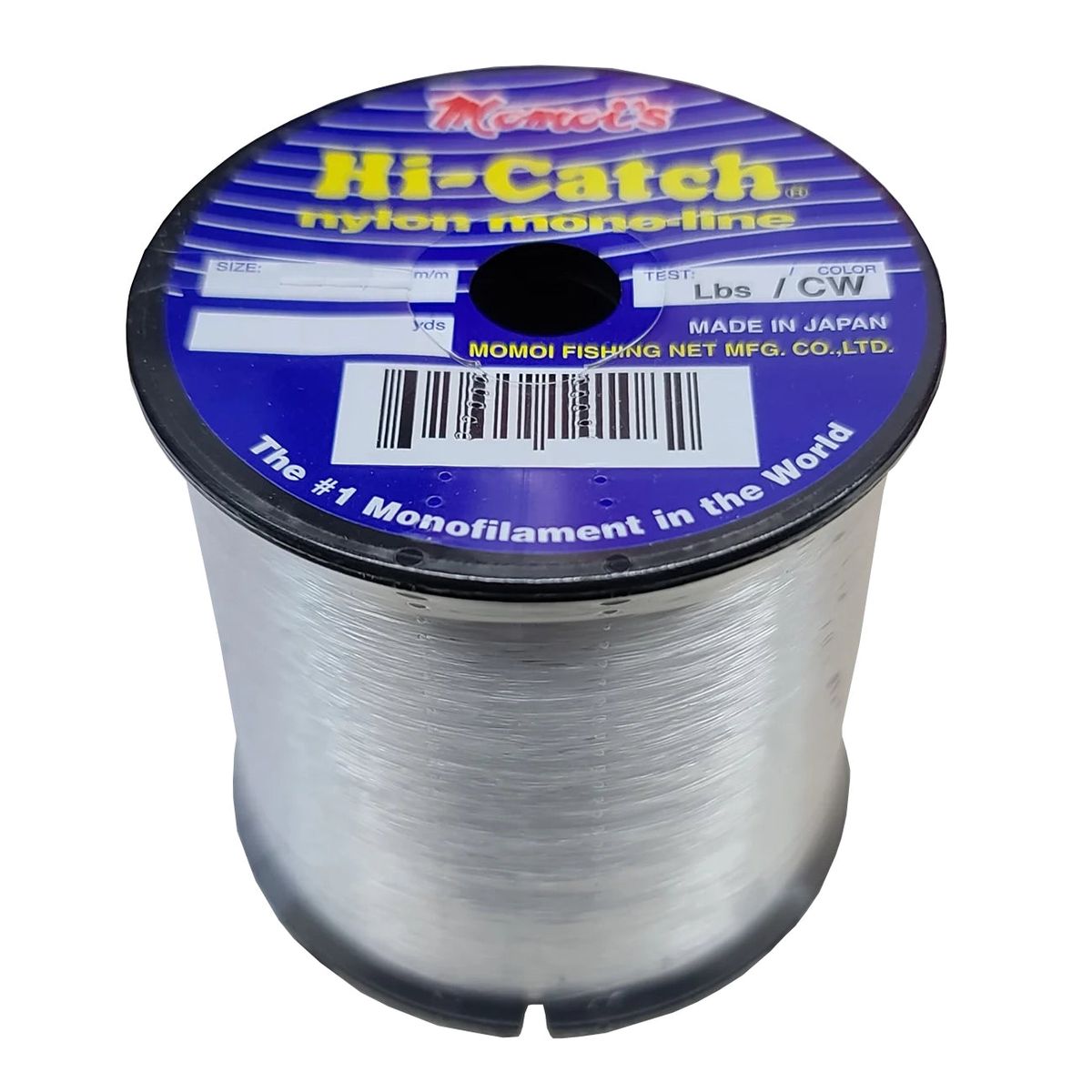 Momoi 95699-14125 Hi-Catch 1/4lb. Monofilament Spool (25lb., 563yds.) - Clear