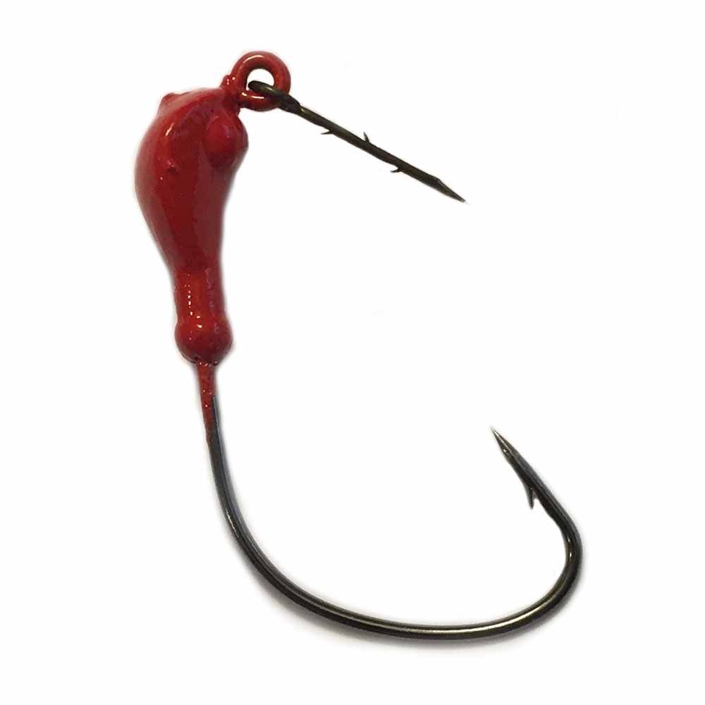 Monster 3X Red Weedless Jigs