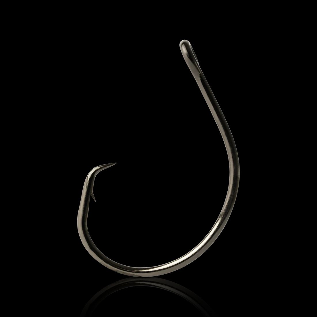 Mustad 39951NP-BN-5/0-25U Demon Perfect Ultra Point Inline Circle Hooks - Black Nickel (25 Pack), Size 5/0