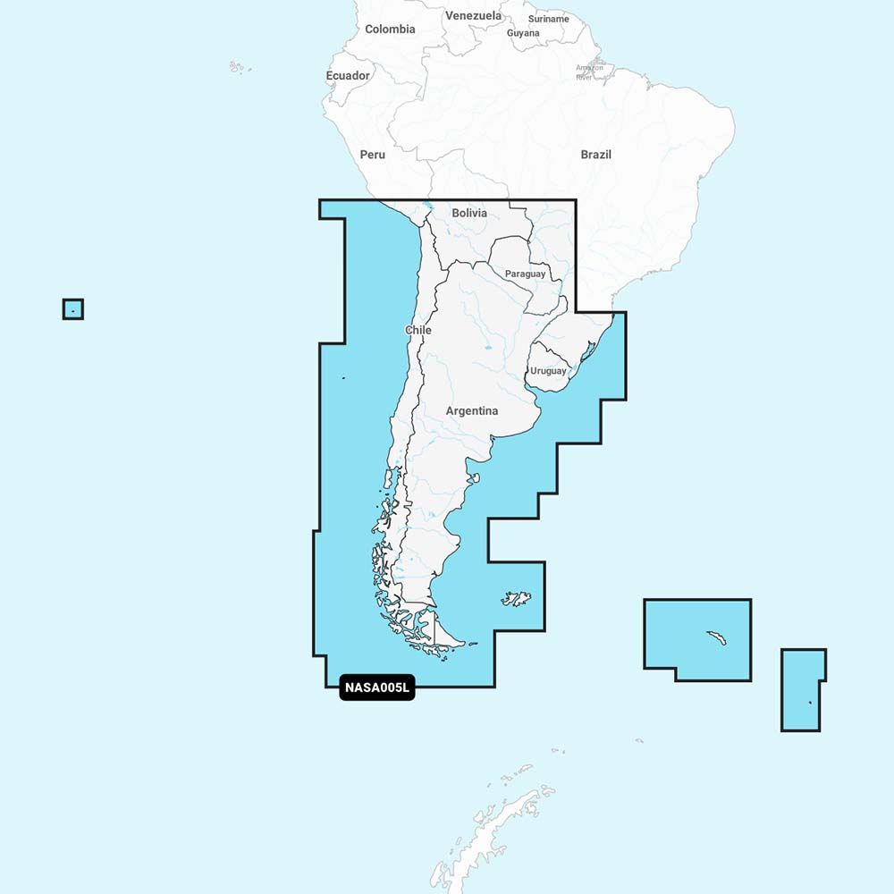 Navionics+ NASA005L - Chile, Argentina, Easter Island