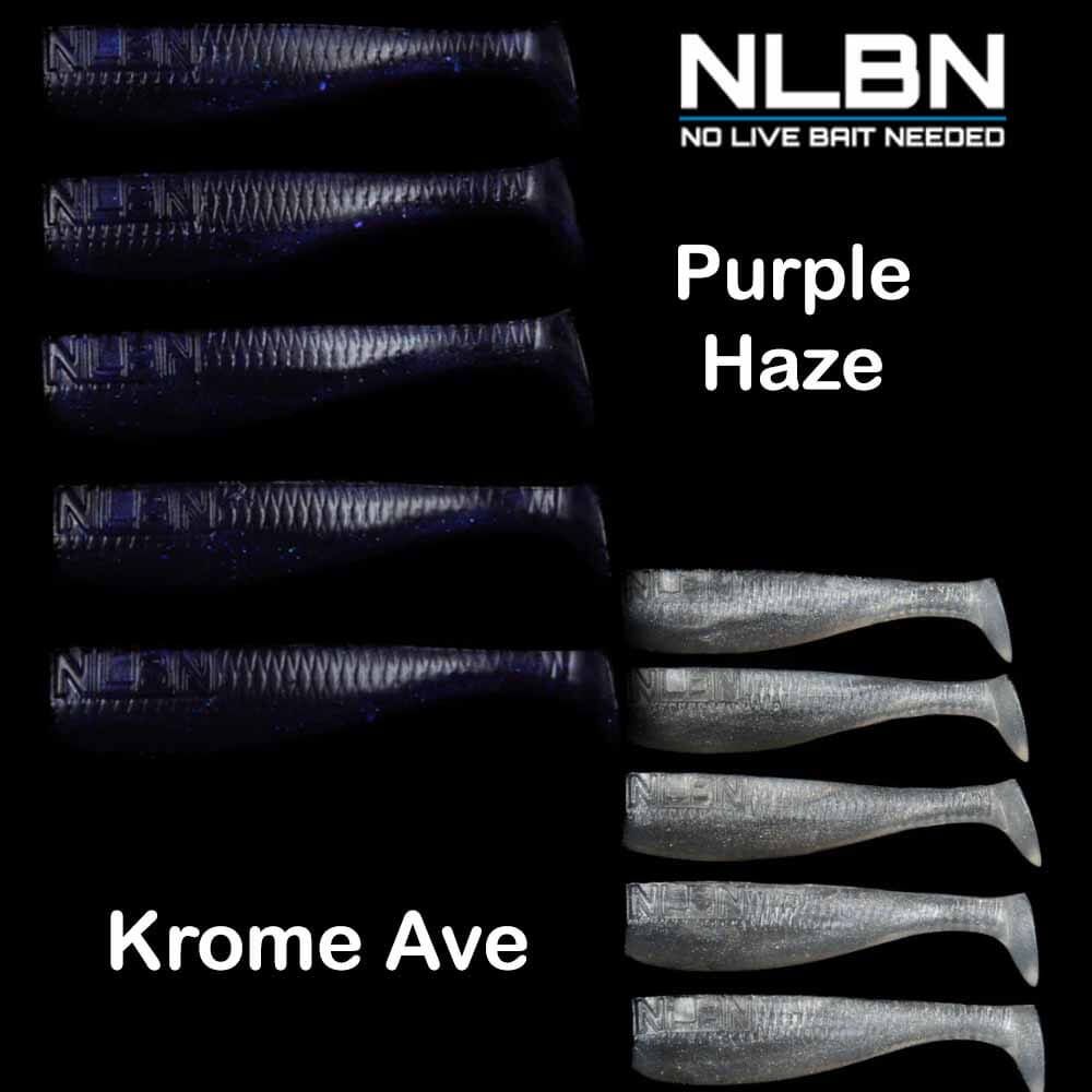 NLBN 3IN Paddle Tail Swimbaits 5Pk