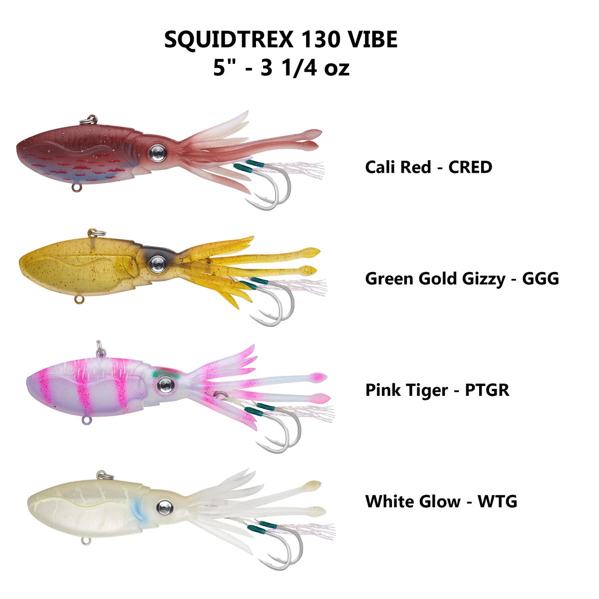 NOMAD DESIGN SQUIDTREX 130 VIBE 5" - 3 1/4OZ
