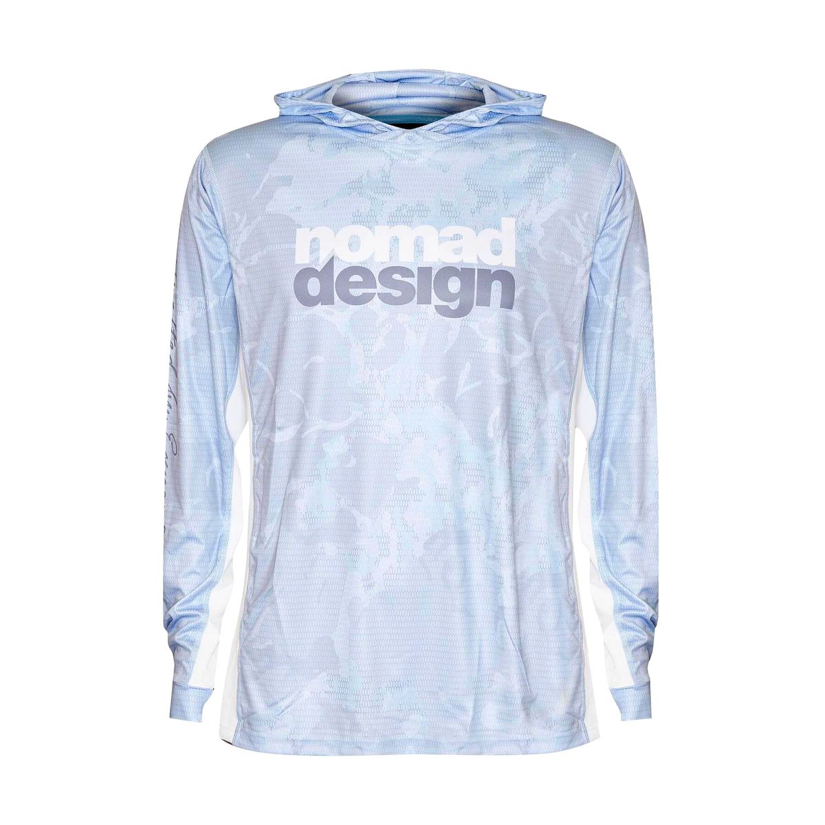 Tech Fishing Shirt Hooded - Camo Splice Blue