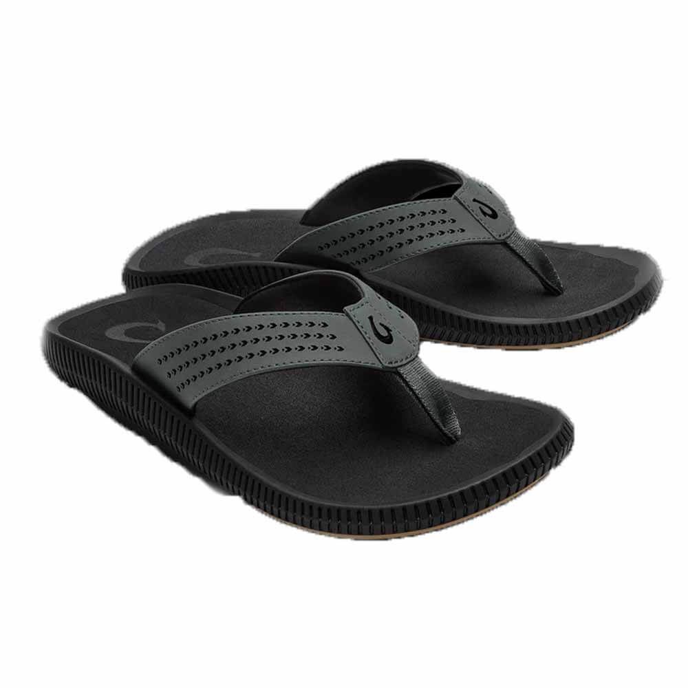 Olukai Dark Shadow Lava Rock Ulele Sandal