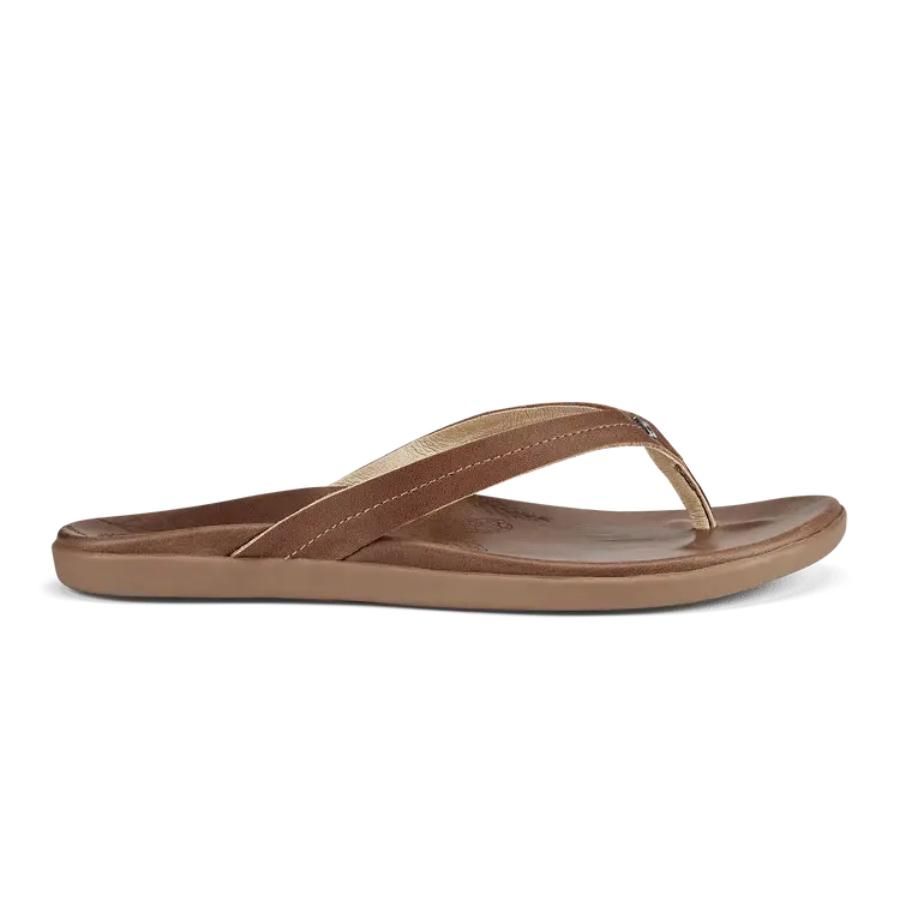 OLUKAI HONU LEATHER SANDALS