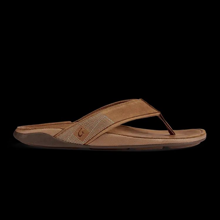 OLUKAI TUAHINE LEATHER SANDALS
