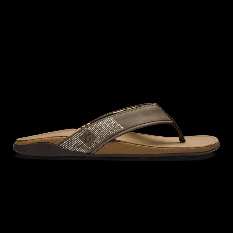 OLUKAI TUAHINE LEATHER SANDALS