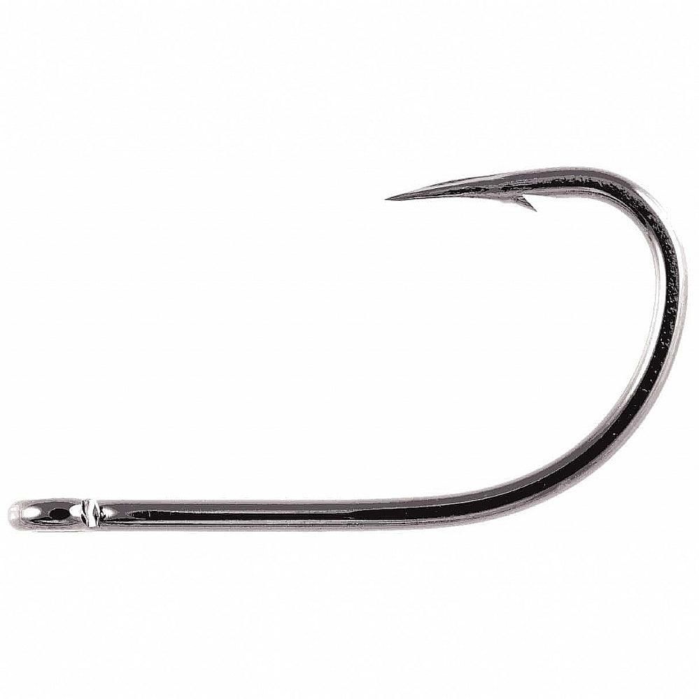 Owner 5370-111 Aki Live Bait Hooks with Cutting Point - Black Chrome (34 Pack), Size 1/0