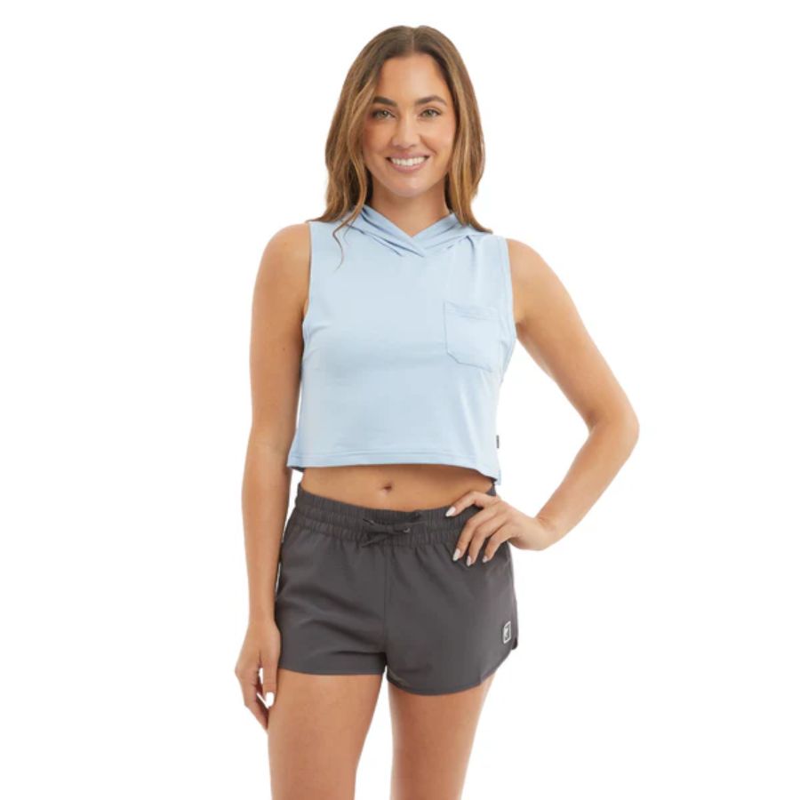 PELAGIC FREESPOOL HOODED CROPPED TANK