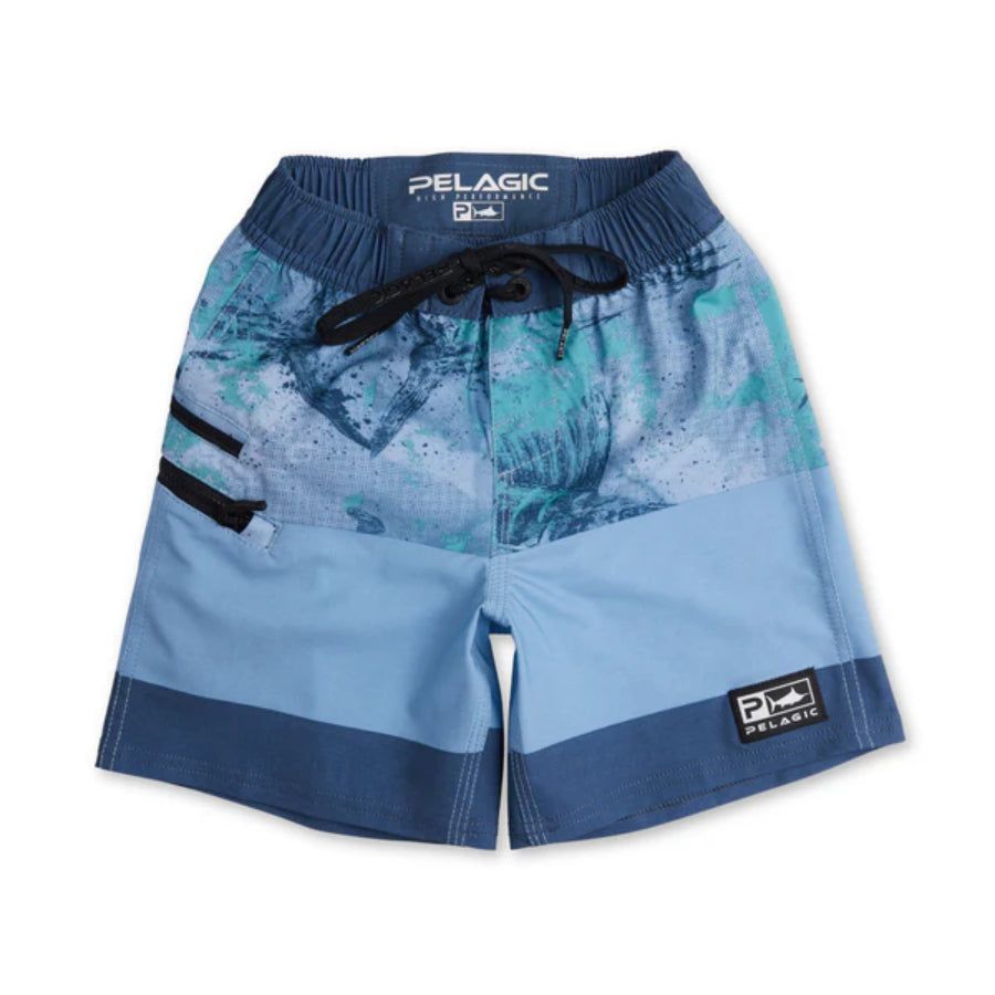 PELAGIC KIDS OPEN SEAS CAMO STRIKE SHORTS