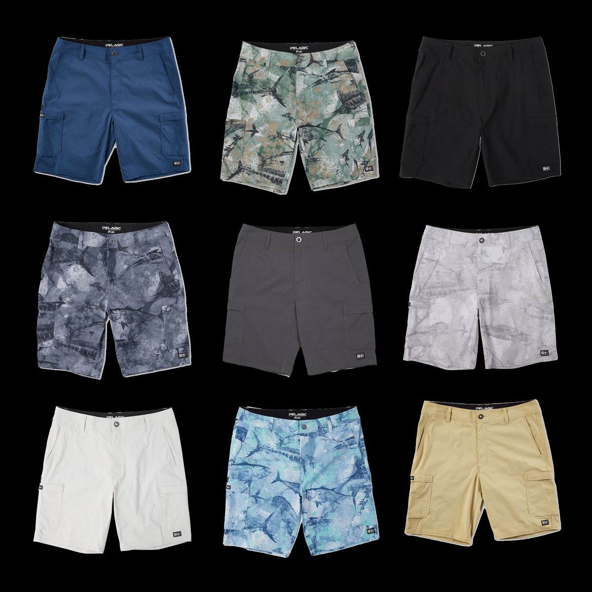 PELAGIC Madeira Cargo Hybrid Shorts 20"
