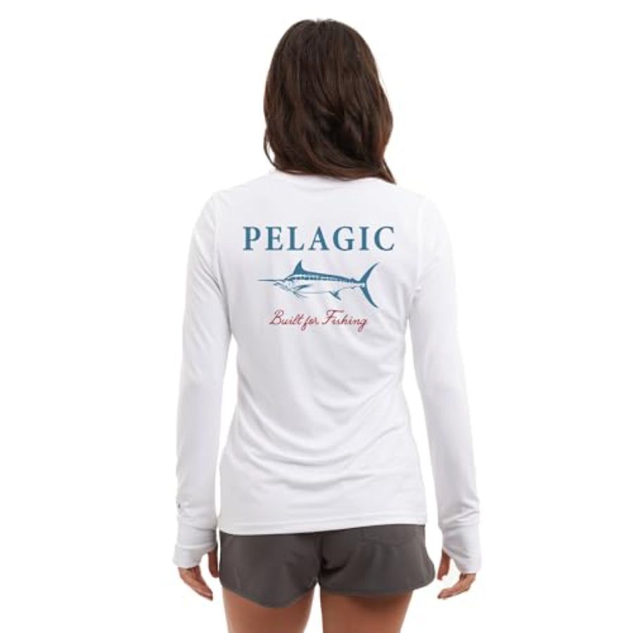 PELAGIC WOMEN'S AQUATEK MARLIN MADE FISHING SHIRT